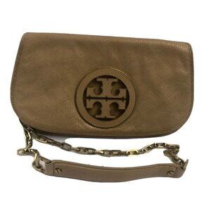 Tory Burch crossbody Handbag Yellow gold Leather ShoulderBag Clutch Purse